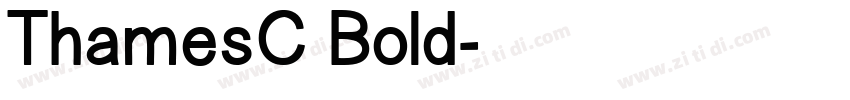 ThamesC Bold字体转换